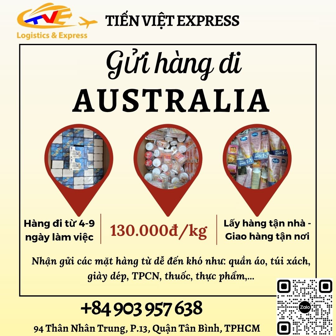 Gửi hàng đi Úc- Tiến Việt Express